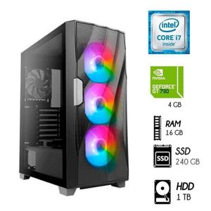 Computadora Pc Intel Core I7  Ram16Gb Disco 1TB  SSD 480GB  Video GTX 750 4GB.