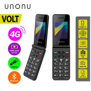 Celular Unonu Volt Tapa  4G, Pantalla de 2.4",Bateria 1000 mAh, Radio FM