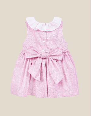 VESTIDO BORDADO A MANO ESTAM FLORES