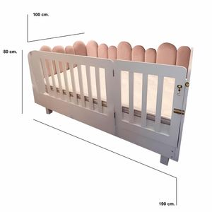 Cama Montessori Evolutiva Reni Celeste Plaza y Media + Armado Gratis