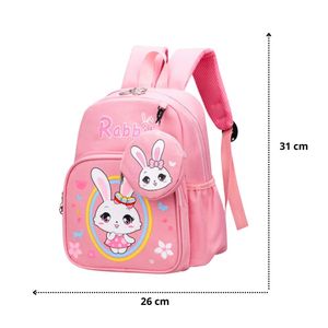 Mochila para Niñas Kawaii Conejito Escolar y Plumones Marcadores Touch con Estuche 24 pcs Capibara