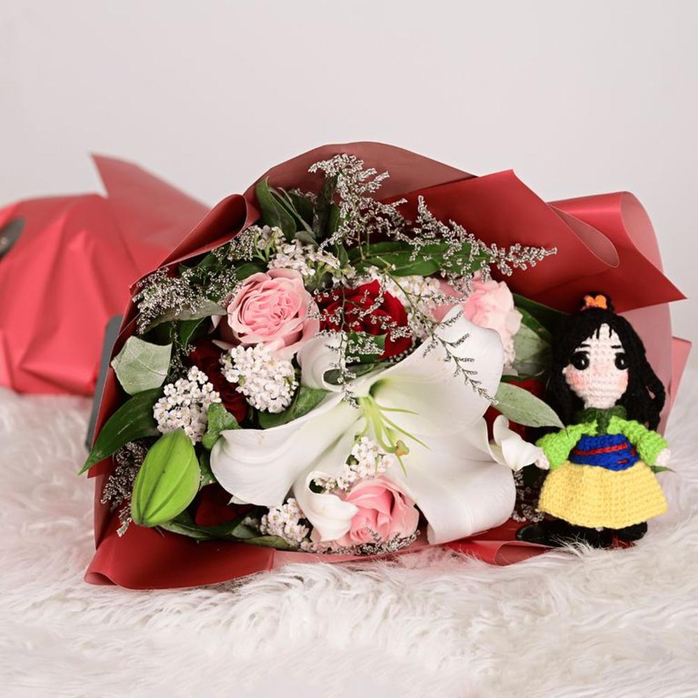 Ramo Mulán Peluche- Amigurumi Ramo de flores Ramo de