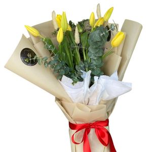 Ramo Elena - Flores Amarillas - Tulipanes Amarillas- ramo de flores