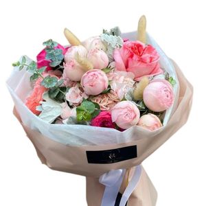 Ramo Luna Rose  Peonias rosas inglesas - ramo de flores