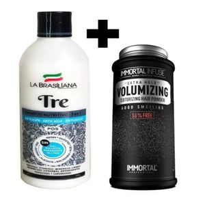 Pack Shampoo Capilar Tre + Polvo Texturizador Volumizing