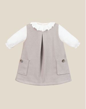 VESTIDO VICHI PLIEGUES CON BLUSA