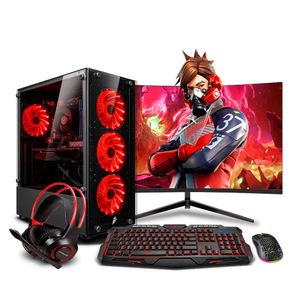 COMPUTADORA PC GAMER DRACO RED INTEL CORE I5 12400F 32GB 1TB 24 RTX3060 12GB MI PC LISTA MIPCLISTA