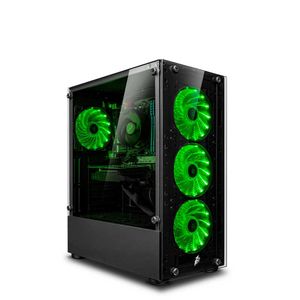 COMPUTADORA PC GAMER DRACO GREEN CORE I5 12400F 32GB 500GB 24 RTX3050 6GB MI PC LISTA MIPCLISTA