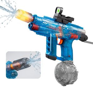 Pistola De Agua Recargable Uzi Luces Rgb Electrica Juguete