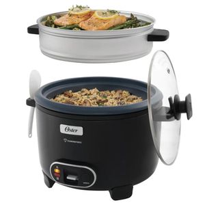 Olla Arrocera Oster CKSTRC15DFBLK 2,8 Litros Vaporera Función de Sofrito Negro