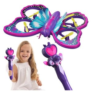Dron Mariposa para Niñas Control de Varita Mágica