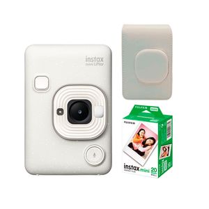 Camara Fujifilm Instax Mini LiPlay white+ Estuche+Peli x20