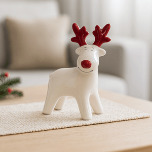 Reno Decorativo 11.5x15.5cm Cuentos de Navidad Orange