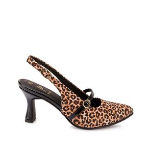 Zapato Stiletto Casual MARC-2604 Negro/Print Piazza