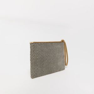 Monedero Mujer Sfera Rafia Multi Mx Negro