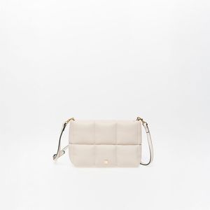 Cartera Sfera Mujer Acolchada Crudo