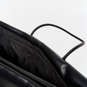 Cartera Sfera Mujer Asas Tubulares Negro