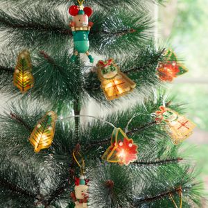 Set 10 Luces Led con Figuras Navideñas