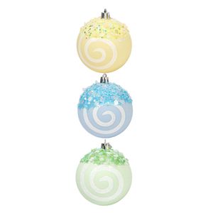 Set Bolas STATEMENT 3un 8cm Navidad