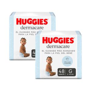 Pack Pañal HUGGIES Dermacare Talla M Paquete 58un x 2un