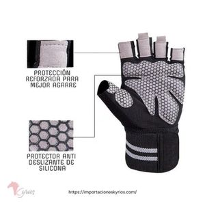 Guante Deportivo Transpirable con Muñequera Gym Rosado