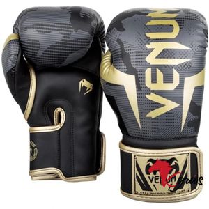 GUANTES DE BOX VENUM 3.0 DE 8 ONZ DORADO CON PLOMO + BUCAL EVERLAST