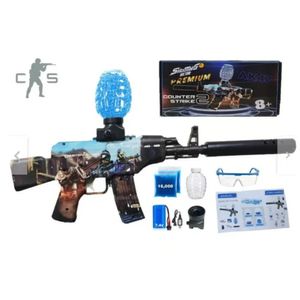 Ak Mini Counter Strike con Accesorios Hidrogel Linterna Láser Lentes