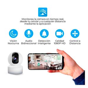 Cámara de Seguridad Seisa IP 2K con Visión Nocturna Wifi PTZ