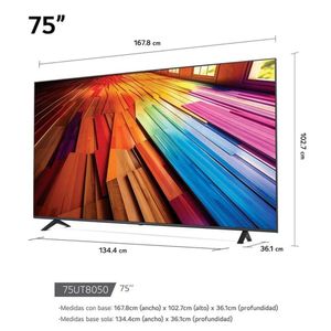 TELEVISOR SMART TV LG LED 4K ULTRA HD 65 65UT7300PSA CON THINQ AI 2024