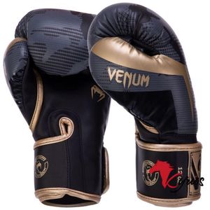 Guantes De Box Venum 8onz Plomo Con Dorado Con  Estuche+Bucal Everlast