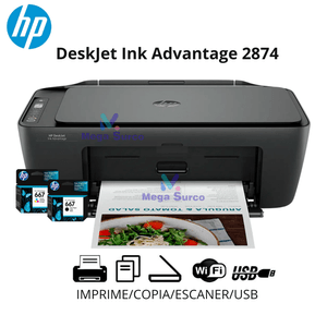 IMPRESORA MULTIFUNCIONAL HP DESKJET INK ADVANTAGE 2874 IMPRIME ESCANEA COPIA WI-FI USB