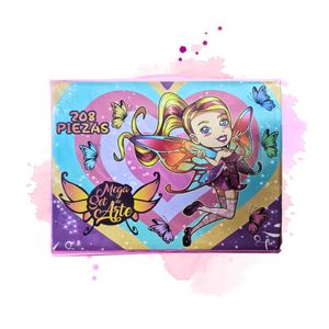 Pack Arte Escolar 2.0 Modelo Hada para Niñas de 168 piezas
