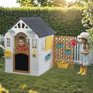 Casita Para Niños Dolu Con Accesorios Gris Aqua