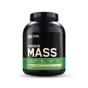 Serious Mass 6 LB - Vainilla con Creatina Optimun nutrition 300 g con Shaker