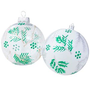 Set de Bolas DECO HOME x2 Bosque Natural