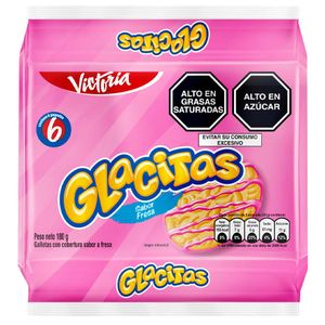 Galletas VICTORIA Glacitas fresa Paquete 6un