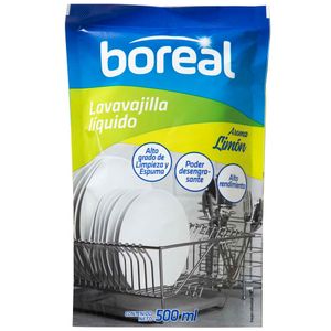 Lavavajilla Líquido BOREAL Limón Doypack 900ml