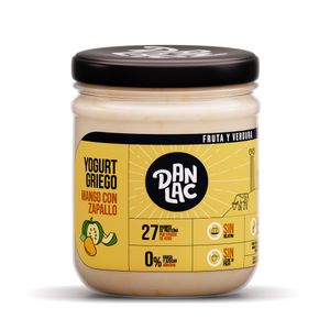 Yogurt Griego DANLAC Sabor Mango Zapallo Frasco 420g