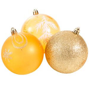 Bolas DECO HOME 8cm Surtido X6 (Modelos Aleatorios)
