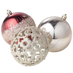 Bolas DECO HOME Disco X6 Feliz Navidad
