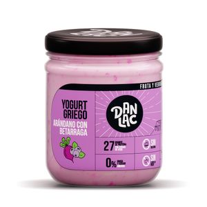 Yogurt Griego DANLAC Sabor Arándano Beterraga Frasco 420g