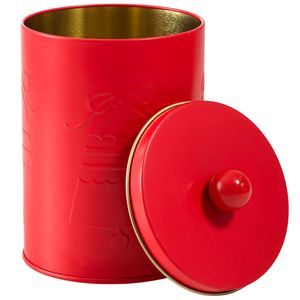 Adorno DECO HOME Canister Rojo
