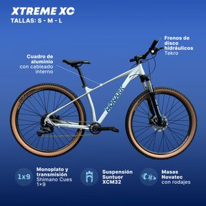 Bicicleta Hombre Monark Highlander Xt Aro 29 Plateado/Negro