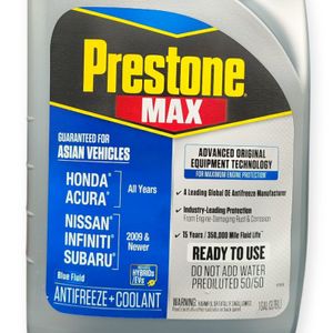 Refrigerante Anticongelante Asian Cars Prestone Max 50 Azul