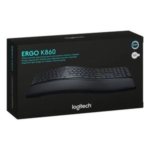 Teclado Logitech Ergo K860 Wireless  BT SP Black