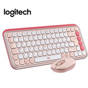 TECLADO LOGITECH + MOUSE POP ICON ROSADO BLUETOOTH
