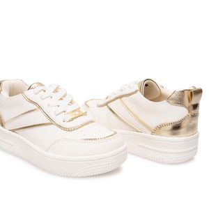 Zapatilla Casual CARITO-2531 Blanco/Dorado Piazza Kids