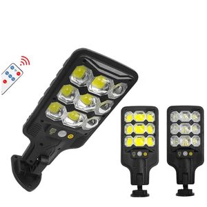 Lámpara Reflector con Panel Solar HS-8037 Impermeable con Sensor con ontrol Remoto