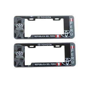 Porta Placa Modelo Europeo Toyota Perú Universal Negro