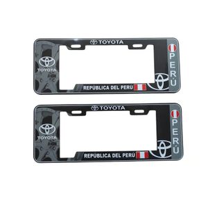 Porta Placa Modelo Europeo Toyota Perú Universal Negro